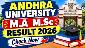 Andhra University PG Result 2026 Out - Check M.A & M.Sc Result Online @ andhrauniversity.edu.in