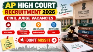 AP High Court Civil Judge Recruitment 2026 - Apply Offline for 16 Posts