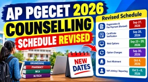 AP PGECET 2026 Counselling Revised Schedule - Check Registration Last Date Online @ apsche.ap.gov.in AP PGECET 2026 Counselling Revised Schedule - Check Registration Last Date Online @ apsche.ap.gov.in