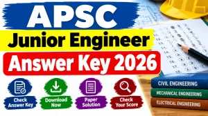 APSC Junior Engineer Answer Key 2026 - Download Provisional Key PDF at apsc.nic.in APSC Junior Engineer Answer Key 2026 - Download Provisional Key PDF at apsc.nic.in