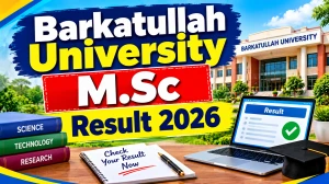 Barkatullah University PG Result 2026 Out - Check Semester 1 Result Online @ bubhopal.ac.in Barkatullah University PG Result 2026 Out - Check Semester 1 Result Online @ bubhopal.ac.in