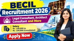 BECIL Recruitment 2026 - Apply Online for Legal Consultant, Architect Consultant and More Posts
