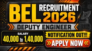 BEL Deputy Engineer Recruitment 2026 Notification Out - Apply Online for 14 Posts BEL Deputy Engineer Recruitment 2026 Notification Out - Apply Online for 14 Posts