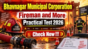 Bhavnagar Municipal Corporation Practical Test Result 2026 - Check Fire Department Qualified List at ojas.gujarat.gov.in