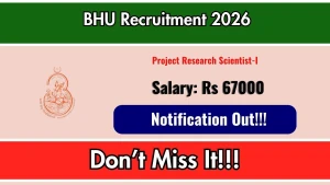BHU Project Research Scientist Recruitment 2026 - Apply Offline BHU Project Research Scientist Recruitment 2026 - Apply Offline