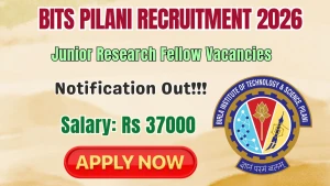 BITS Pilani Junior Research Fellow Recruitment 2026 - Apply Online BITS Pilani Junior Research Fellow Recruitment 2026 - Apply Online