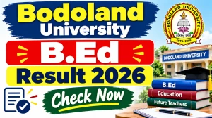 Bodoland University B.Ed Result 2026 Out - Check 2nd Semester Result Online @ buniv.edu.in