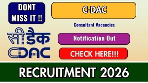 C-DAC Consultant Recruitment 2026 - Apply Online