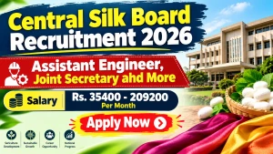 Central Silk Board Recruitment 2026 - Apply Offline for 17 Assistant Engineer, Joint Secretary and More Posts