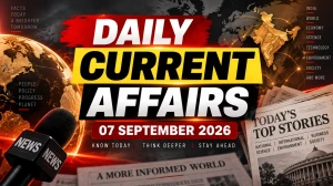 Daily Current Affairs – 07 September 2026