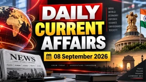 Daily Current Affairs – 08 September 2026
