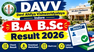 DAVV UG Result 2026 Out - Download B.A & B.Sc Pass List Online @ dauniv.ac.in