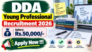 DDA Young Professional Recruitment 2026 - Apply Online DDA Young Professional Recruitment 2026 - Apply Online