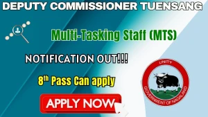 Deputy Commissioner Tuensang Multi-Tasking Staff Recruitment 2026 - Apply Offline Deputy Commissioner Tuensang Multi-Tasking Staff Recruitment 2026 - Apply Offline