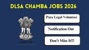 DLSA Chamba Para Legal Volunteer Recruitment 2026 - Apply Offline
