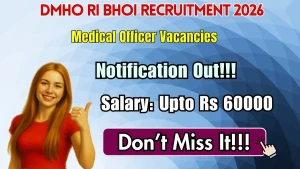 DMHO Ri Bhoi Medical Officer Recruitment 2026 - Walkin