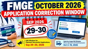 FMGE October 2026 Application Correction Window - Direct Link to Edit Online @ natboard.edu.in