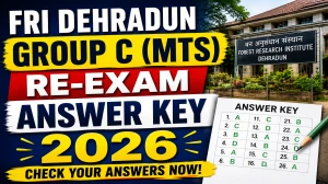 FRI Dehradun MTS Re-Exam Answer Key 2026 (Out) - Download Link at friexam.in FRI Dehradun MTS Re-Exam Answer Key 2026 (Out) - Download Link at friexam.in
