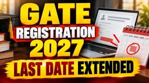 GATE 2027 Online Form Extended - Apply With Late Fee Till 12 October 2026 GATE 2027 Online Form Extended - Apply With Late Fee Till 12 October 2026