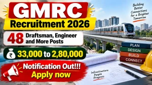 GMRC Recruitment 2026 Notification Out - Apply Online for 48 Draftsman, Engineer and More Posts GMRC Recruitment 2026 Notification Out - Apply Online for 48 Draftsman, Engineer and More Posts