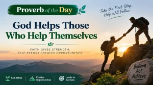God Helps Those Who Help Themselves – Proverb of the Day