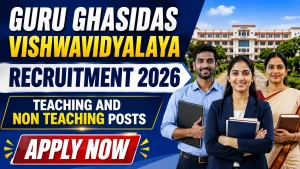 GGU Teaching and Non Teaching Recruitment 2026 - Apply Online GGU Teaching and Non Teaching Recruitment 2026 - Apply Online