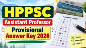 HPPSC Assistant Professor Provisional Answer Key 2026 - Download Response Sheet & Raise Objection