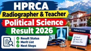 HPRCA Final Result 2026 - Check Radiographer & Teacher PDF at hprca.hp.gov.in HPRCA Final Result 2026 - Check Radiographer & Teacher PDF at hprca.hp.gov.in