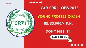 ICAR CRRI Young Professional Recruitment 2026 - Walkin