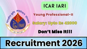 ICAR IARI Young Professional Recruitment 2026 - Apply Online
