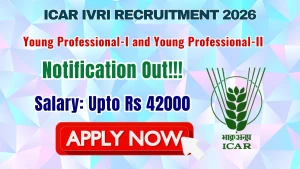ICAR IVRI Young Professional Recruitment 2026 - Walkin