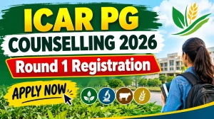 ICAR PG Counselling 2026 Round 1 Registration - Check Status Online at icarcounseling.com