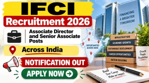 IFCI Recruitment 2026 - Apply Online for 14 Associate Director and Senior Associate Posts