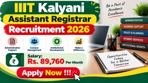 IIIT Kalyani Assistant Registrar Recruitment 2026 - Apply Online IIIT Kalyani Assistant Registrar Recruitment 2026 - Apply Online