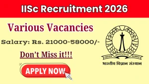 IISc Recruitment 2026 - Apply Online for Project Trainee, Research Associate and More Posts IISc Recruitment 2026 - Apply Online for Project Trainee, Research Associate and More Posts