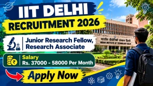 IIT Delhi Recruitment 2026 - Apply Online for Junior Research Fellow, Research Associate Posts