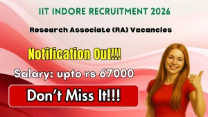 IIT Indore Research Associate Recruitment 2026 - Apply Online