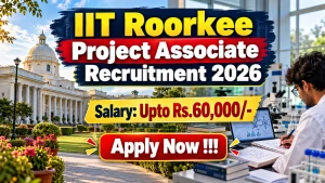 IIT Roorkee Project Associate Recruitment 2026 - Apply Online IIT Roorkee Project Associate Recruitment 2026 - Apply Online
