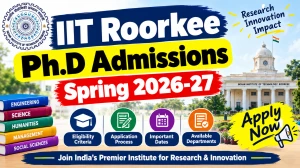IIT Roorkee Ph.D Admission Spring 2026-27 - Direct Link to Apply Online @ iitr.ac.in