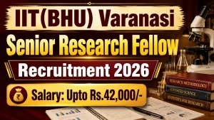 IIT(BHU) Varanasi Senior Research Fellow Recruitment 2026 - Apply Online
