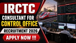 IRCTC Consultant for Control Office Recruitment 2026 - Apply Offline