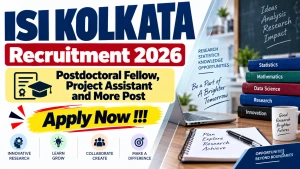 ISI Kolkata Recruitment 2026 - Apply Online for Postdoctoral Fellow, Project Assistant and More Post