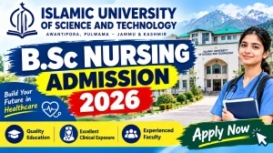 IUST B.Sc Nursing Admission 2026 - Check Vacant Seats Online @ iust.ac.in IUST B.Sc Nursing Admission 2026 - Check Vacant Seats Online @ iust.ac.in
