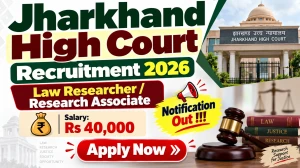 Jharkhand High Court Law Researcher / Research Associate Recruitment 2026 - Apply Online for 25 Posts Jharkhand High Court Law Researcher / Research Associate Recruitment 2026 - Apply Online for 25 Posts