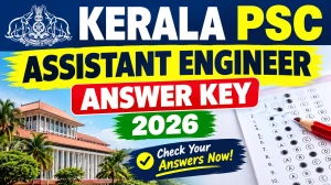 Kerala PSC Assistant Engineer Answer Key 2026 - Download PDF at keralapsc.gov.in