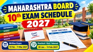 Maharashtra 10th SSC Board Exam Time Table 2027 - Check Exam Dates Online @ mahahsscboard.in Maharashtra 10th SSC Board Exam Time Table 2027 - Check Exam Dates Online @ mahahsscboard.in