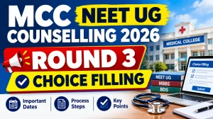 MCC NEET UG Counselling 2026 - Direct Link to Round 3 Choice Filling at mcc.nic.in MCC NEET UG Counselling 2026 - Direct Link to Round 3 Choice Filling at mcc.nic.in