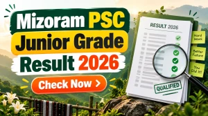Mizoram PSC Junior Grade Departmental Exam Result 2026 - Check Result at mpsc.mizoram.gov.in Mizoram PSC Junior Grade Departmental Exam Result 2026 - Check Result at mpsc.mizoram.gov.in