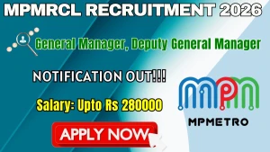 MP Metro Recruitment 2026 - Apply Online for General Manager, Deputy General Manager Posts MP Metro Recruitment 2026 - Apply Online for General Manager, Deputy General Manager Posts