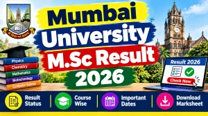 Mumbai University M.Sc Result 2026 Out - Direct Link to Check 1st Sem Result Online @ at mumresults.in Mumbai University M.Sc Result 2026 Out - Direct Link to Check 1st Sem Result Online @ at mumresults.in